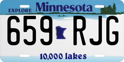 MN license plate 659RJG