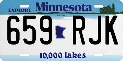 MN license plate 659RJK
