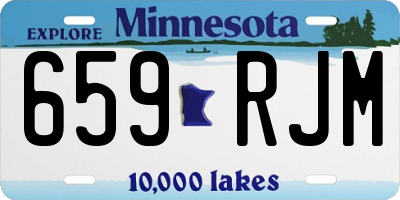 MN license plate 659RJM