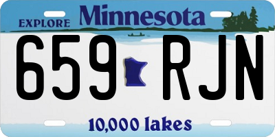 MN license plate 659RJN