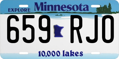 MN license plate 659RJO