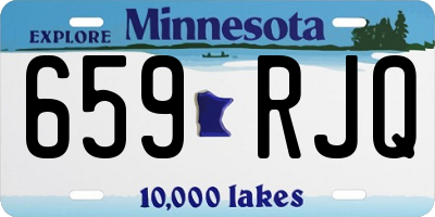 MN license plate 659RJQ