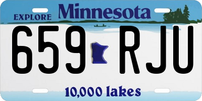 MN license plate 659RJU