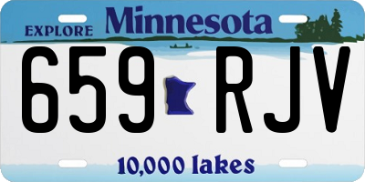 MN license plate 659RJV