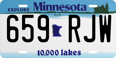 MN license plate 659RJW