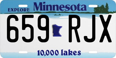 MN license plate 659RJX