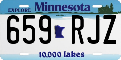 MN license plate 659RJZ