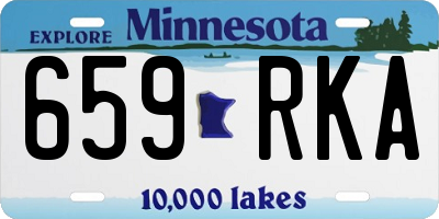 MN license plate 659RKA