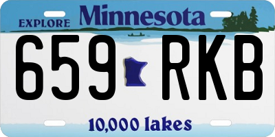 MN license plate 659RKB