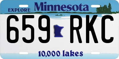 MN license plate 659RKC