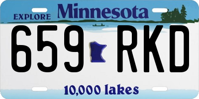 MN license plate 659RKD