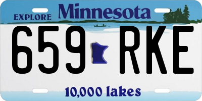 MN license plate 659RKE