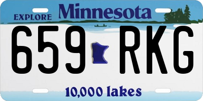 MN license plate 659RKG