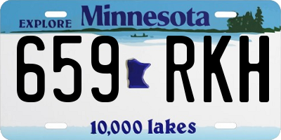 MN license plate 659RKH