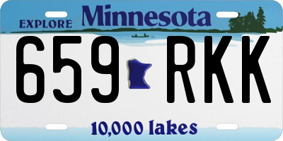 MN license plate 659RKK