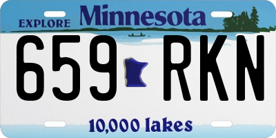 MN license plate 659RKN