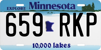 MN license plate 659RKP