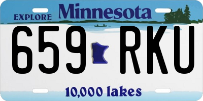 MN license plate 659RKU