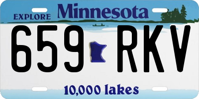 MN license plate 659RKV