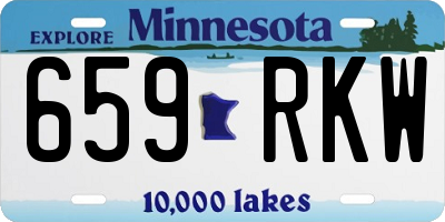 MN license plate 659RKW