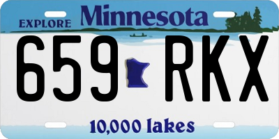 MN license plate 659RKX