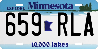 MN license plate 659RLA