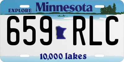 MN license plate 659RLC