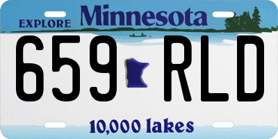 MN license plate 659RLD