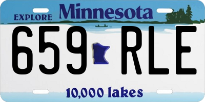 MN license plate 659RLE