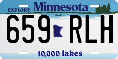 MN license plate 659RLH