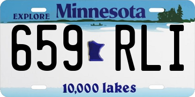 MN license plate 659RLI