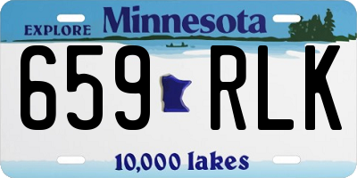 MN license plate 659RLK