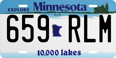 MN license plate 659RLM