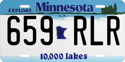 MN license plate 659RLR