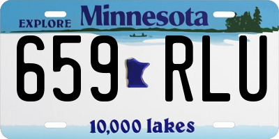 MN license plate 659RLU