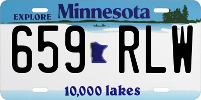 MN license plate 659RLW