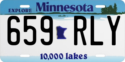MN license plate 659RLY