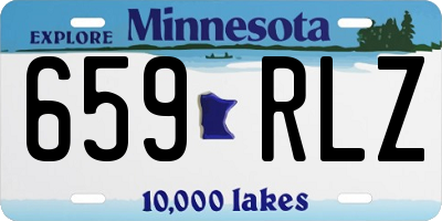 MN license plate 659RLZ