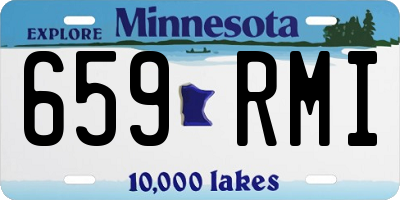 MN license plate 659RMI