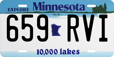 MN license plate 659RVI