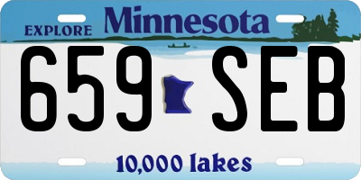 MN license plate 659SEB