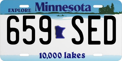MN license plate 659SED