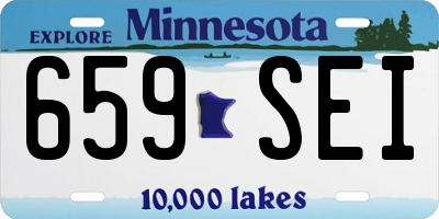 MN license plate 659SEI