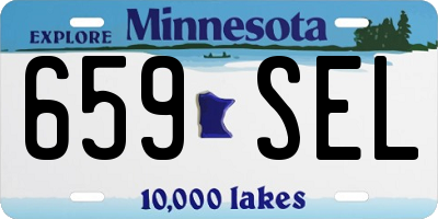 MN license plate 659SEL