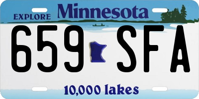 MN license plate 659SFA