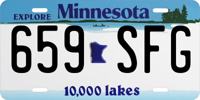 MN license plate 659SFG