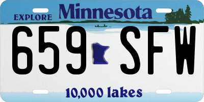 MN license plate 659SFW