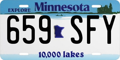 MN license plate 659SFY