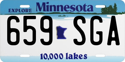 MN license plate 659SGA