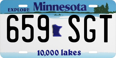 MN license plate 659SGT